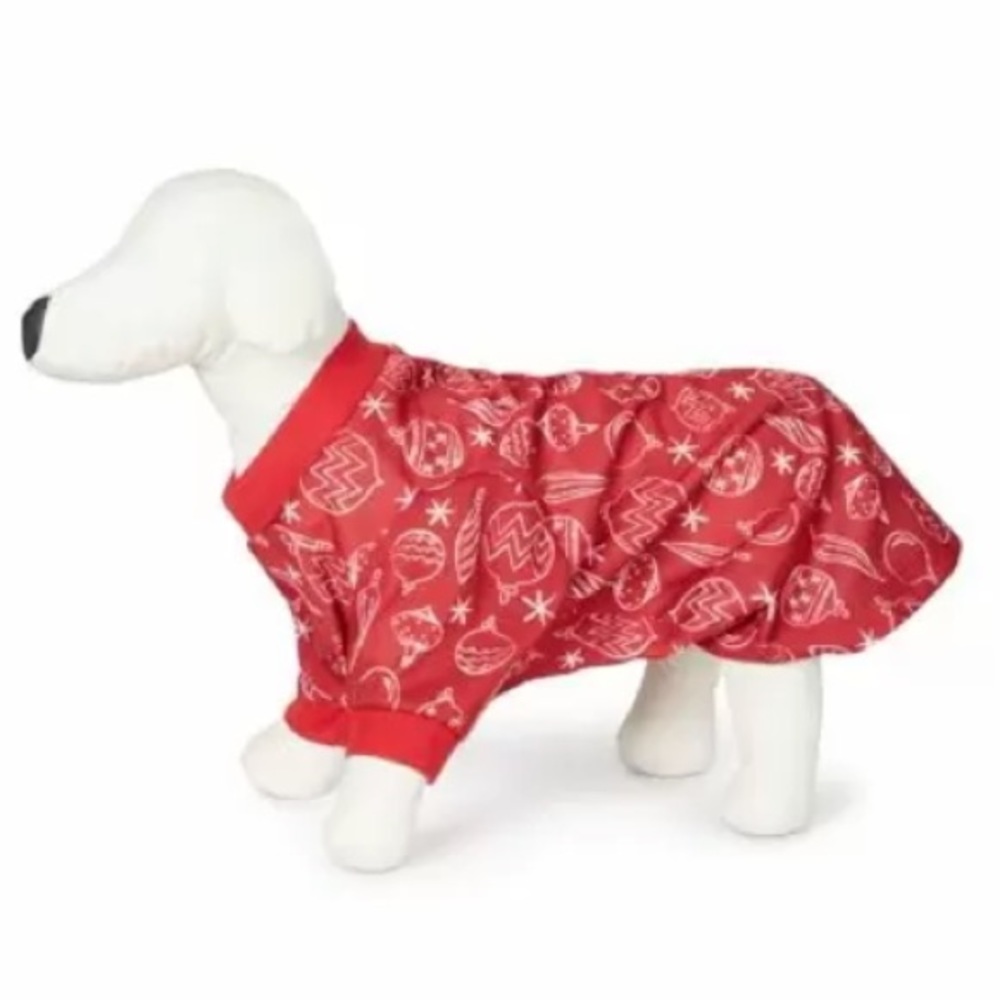 NEW Family PJs Dog Christmas Ornament Shirt Pajamas, Size Medium, Red